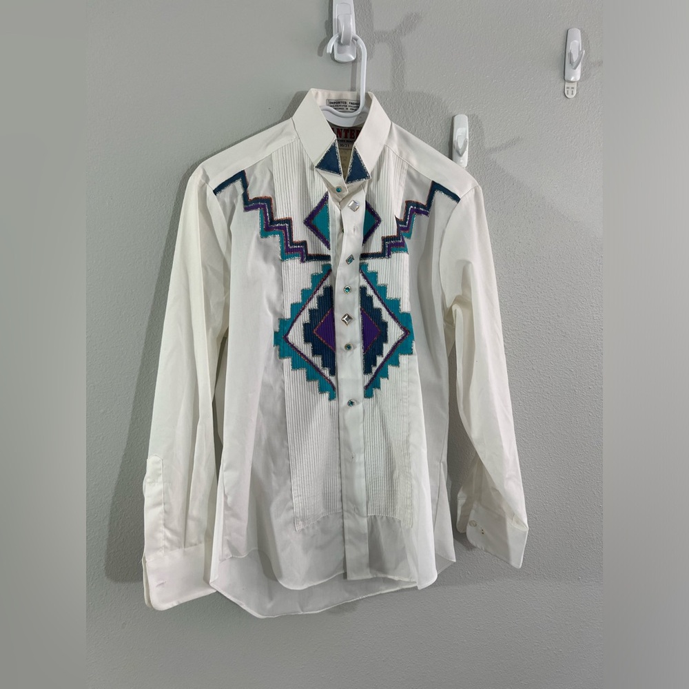 Wanted‎ by Beads Beautiful western button down S